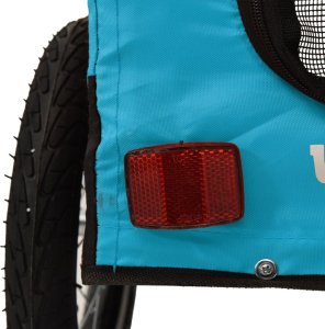 vidaXL Przyczepka rowerowa dla zwierząt, tkanina Oxford i żelazo 11