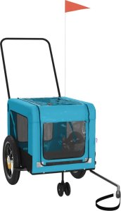 vidaXL Przyczepka rowerowa dla zwierząt, tkanina Oxford i żelazo 3