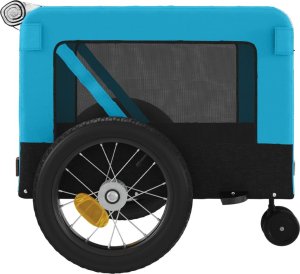 vidaXL Przyczepka rowerowa dla zwierząt, tkanina Oxford i żelazo 8
