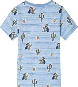 vidaXL Koszulka dziecięca, mieszany niebieski, 128 2