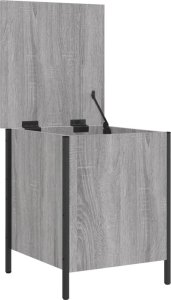 vidaXL Ławka ze schowkiem, szary dąb sonoma, 40x42,5x50 cm 6