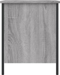 vidaXL Ławka ze schowkiem, szary dąb sonoma, 40x42,5x50 cm 7