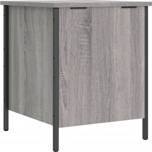 vidaXL Ławka ze schowkiem, szary dąb sonoma, 40x42,5x50 cm 9
