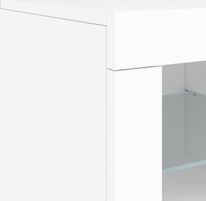 vidaXL Szafka z oświetleniem LED, biała, 163x37x67 cm 11