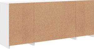 vidaXL Szafka z oświetleniem LED, biała, 163x37x67 cm 8