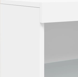 vidaXL Szafka z oświetleniem LED, biała, 181,5x37x100 cm 12