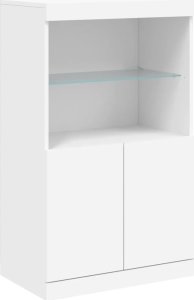 vidaXL Szafka z oświetleniem LED, biała, 181,5x37x100 cm 10