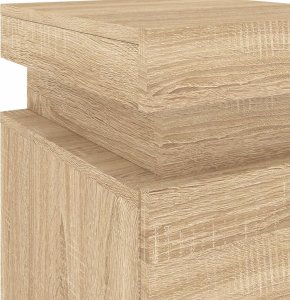 vidaXL Szafki nocne z LED, 2 szt., dąb sonoma, 35x39x55 cm 12