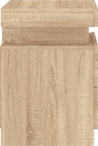vidaXL Szafki nocne z LED, 2 szt., dąb sonoma, 35x39x55 cm 10