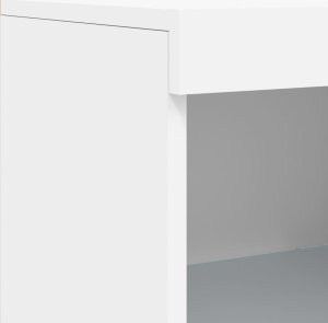 vidaXL Szafka z oświetleniem LED, biała, 162x37x100 cm 12