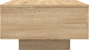 vidaXL Stolik kawowy z podświetleniem LED, dąb sonoma, 55x55x31 cm 7