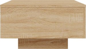 vidaXL Stolik kawowy z podświetleniem LED, dąb sonoma, 55x55x31 cm 8