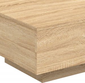 vidaXL Stolik kawowy z podświetleniem LED, dąb sonoma, 55x55x31 cm 10