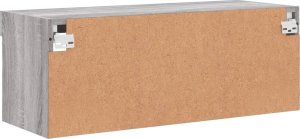 vidaXL Szafka TV z oświetleniem LED, szary dąb sonoma, 80x30x30 cm 10