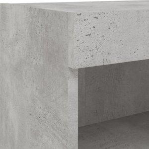 vidaXL Szafka TV z oświetleniem LED, szarość betonu, 80x30x30 cm 12