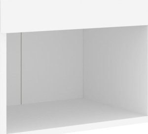 vidaXL Szafka nocna z oświetleniem LED, ścienna, biała 6