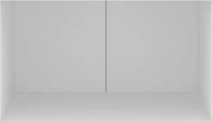 vidaXL Szafka nocna z oświetleniem LED, ścienna, biała 7