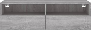 vidaXL Ścienna szafka TV, szary dąb sonoma, 100x30x30 cm 7