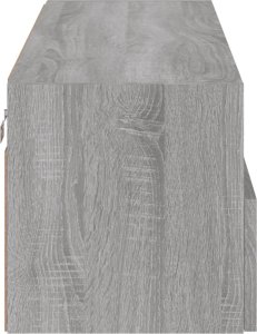 vidaXL Ścienna szafka TV, szary dąb sonoma, 100x30x30 cm 8