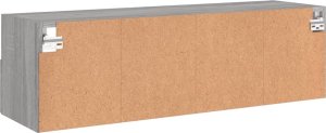 vidaXL Ścienna szafka TV, szary dąb sonoma, 100x30x30 cm 9