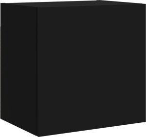 vidaXL Ścienne szafki TV, 2 szt., czarne, 40,5x30x40 cm 6