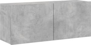 vidaXL Szafka pod telewizor, ścienna, szarość betonu, 100x30x41 cm 2