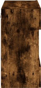 vidaXL Ścienna szafka TV z LED, przydymiony dąb, 58,5x30x60,5 cm 9