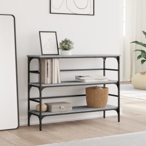 vidaXL Stolik konsolowy, szary dąb sonoma, 100x32x75 cm 3