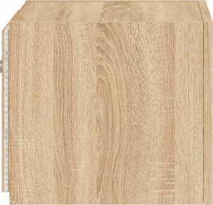 vidaXL Ścienna szafka TV z LED, dąb sonoma, 30,5x35x30 cm 10