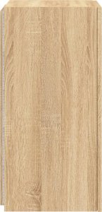 vidaXL Ścienna szafka TV z LED, dąb sonoma, 30,5x35x70 cm 10