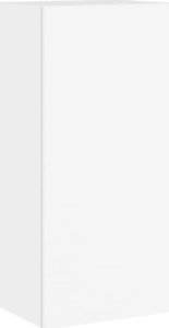 vidaXL Ścienna szafka TV z LED, biała, 40,5x35x80 cm 7