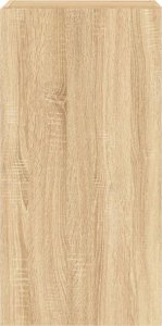 vidaXL Ścienna szafka TV z LED, dąb sonoma, 40,5x35x80 cm 9