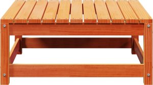 vidaXL Stołek ogrodowy, woskowy brąz, 70x70x30 cm, lite drewno sosnowe 5