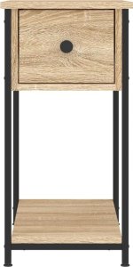 vidaXL Szafki nocne, 2 szt., dąb sonoma, 30x60x60 cm 6