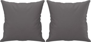 vidaXL 2-osobowa sofa z poduszkami, szara, 120 cm, sztuczna skóra 5