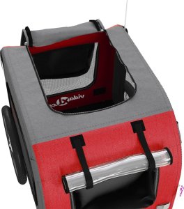 vidaXL Przyczepka rowerowa dla zwierząt, tkanina Oxford i żelazo 11