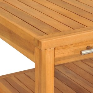 vidaXL Szafka łazienkowa, 2 półki, 74x45x75 cm, lite drewno 6