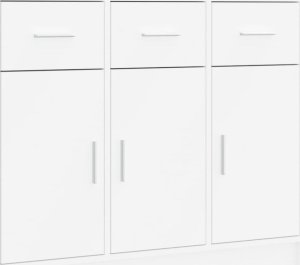 vidaXL Szafka, biała, 91x28x75 cm, materiał drewnopochodny 2