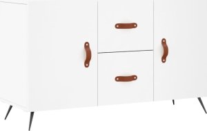 vidaXL Komoda, biała, 100x36x60 cm, materiał drewnopochodny 2