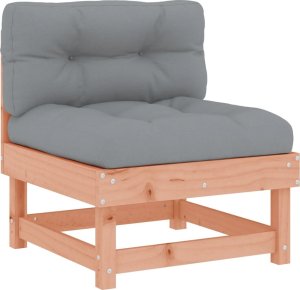 vidaXL Siedziska środkowe z poduszkami, 2 szt., lite drewno daglezjowe 4