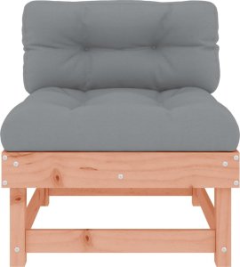 vidaXL Siedziska środkowe z poduszkami, 2 szt., lite drewno daglezjowe 5