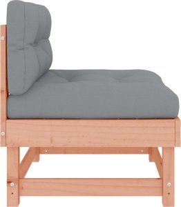 vidaXL Siedziska środkowe z poduszkami, 2 szt., lite drewno daglezjowe 6