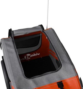 vidaXL Przyczepka rowerowa dla zwierząt, tkanina Oxford i żelazo 7