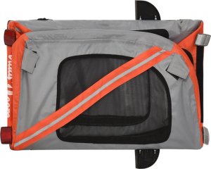 vidaXL Przyczepka rowerowa dla zwierząt, tkanina Oxford i żelazo 8