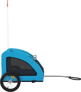 vidaXL Przyczepka rowerowa dla zwierząt, tkanina Oxford i żelazo 6