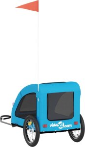 vidaXL Przyczepka rowerowa dla zwierząt, tkanina Oxford i żelazo 8