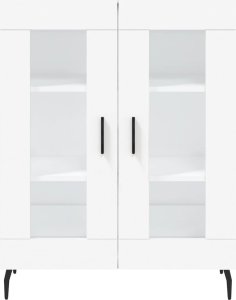 vidaXL Szafka, biała, 69,5x34x90 cm, materiał drewnopochodny 5
