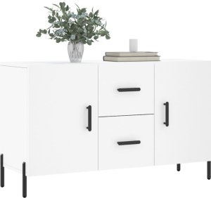 vidaXL Komoda, biała, 100x36x60 cm 3