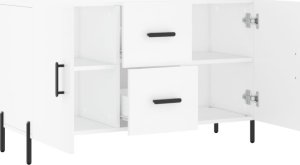 vidaXL Komoda, biała, 100x36x60 cm 5