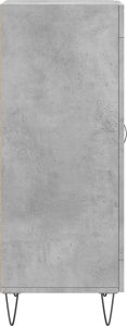 vidaXL Szafka, szarość betonu, 34,5x34x90 cm, materiał drewnopochodny 7